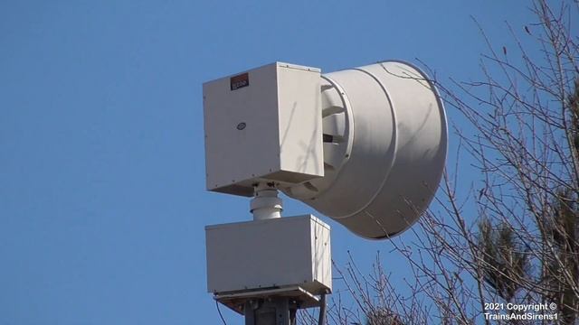 Federal Signal 2001-SRN Nuclear Siren Test Alert - Norris, SC 1/13/2021