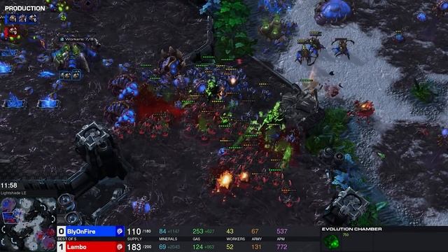 StarCraft 2: THE PERFECT DEFENCE! (Bly vs Lambo) смотреть онлайн