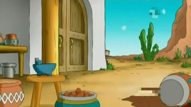 Curious George - 176 - Curious George Paints The Desert (Learn English Language With Subtitles)