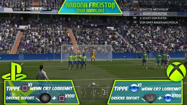 FIFA 16 DIREKTER RABONA FREISTOSS TUTORIAL (DEUTSCH) - RABONA FREE KICK/TOR - ULTIMATE TEAM DEUTSCH смотреть онлайн