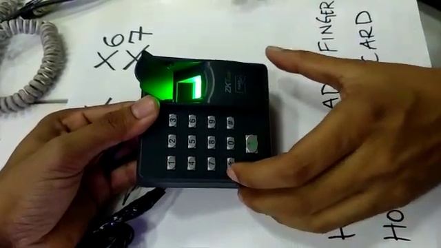 How to enroll or add finger print in new Zkteco x6 / x7 brand смотреть онлайн