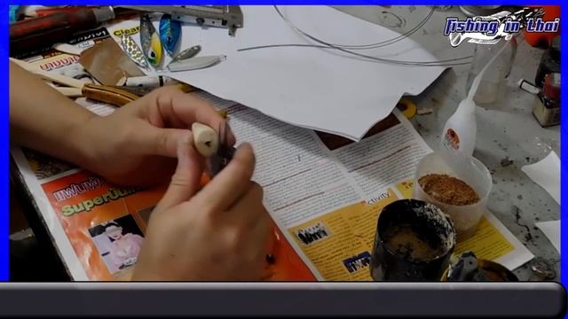 How to make jump frog lure step by step and paint color jump frog l fishing in thailand смотреть онлайн