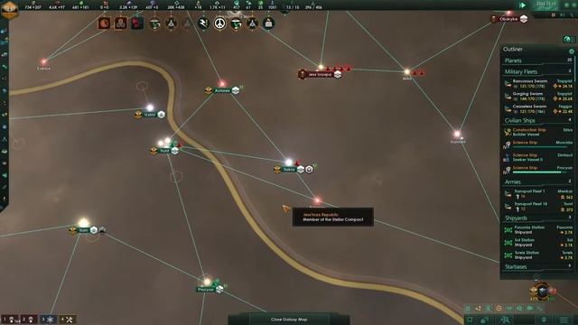 [31] Annoying war - Devouring Swarm Stellaris 2.5.1 - Moth Swarm смотреть онлайн
