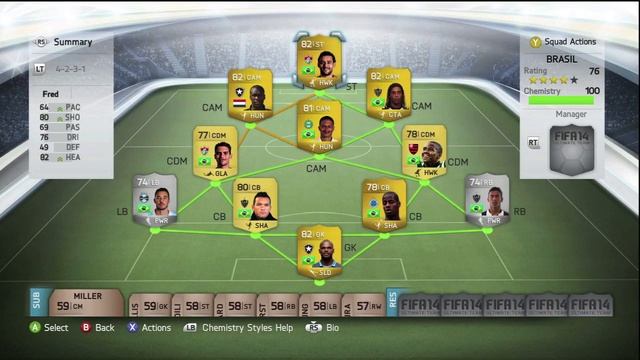 FIFA 14 - BEST POSSIBLE LIGA DO BRASIL TEAM Worth 15,000 Coins! смотреть онлайн