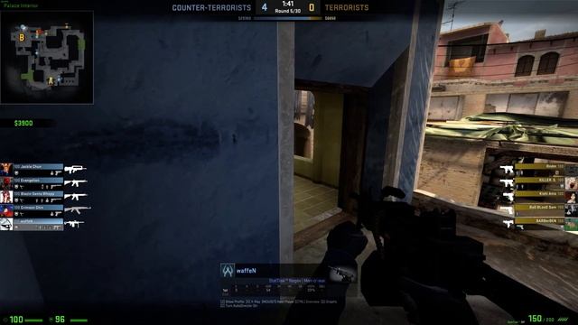 CS:GO Negev spray down ACE. 5 kills in 5 seconds смотреть онлайн