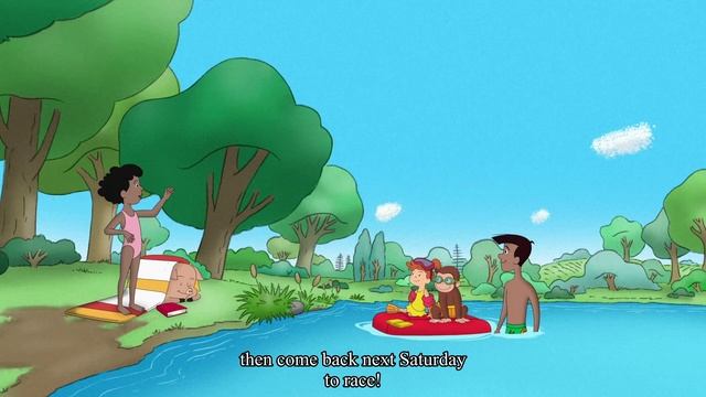 Curious George - 329 - Swimspiration (Learn English Language with subtitles) смотреть онлайн