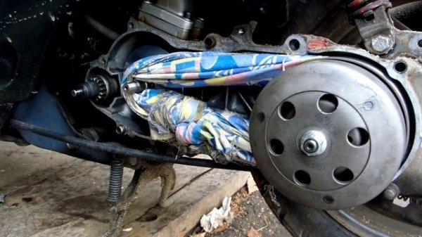 Honda Dio тюнинг №6 грузики в вариаторе