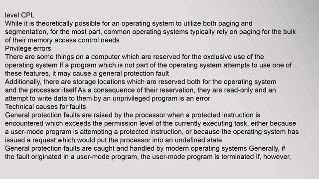 General Protection Fault