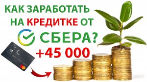 ⚡️ Как заработать на кредитной карте от СБЕРа 45 000 - 48 000 рублей? Или как увеличить свой доход?