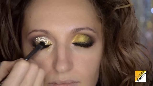 Макияж золотой смоки айс урок№67 Gold Smoky eyes смотреть онлайн