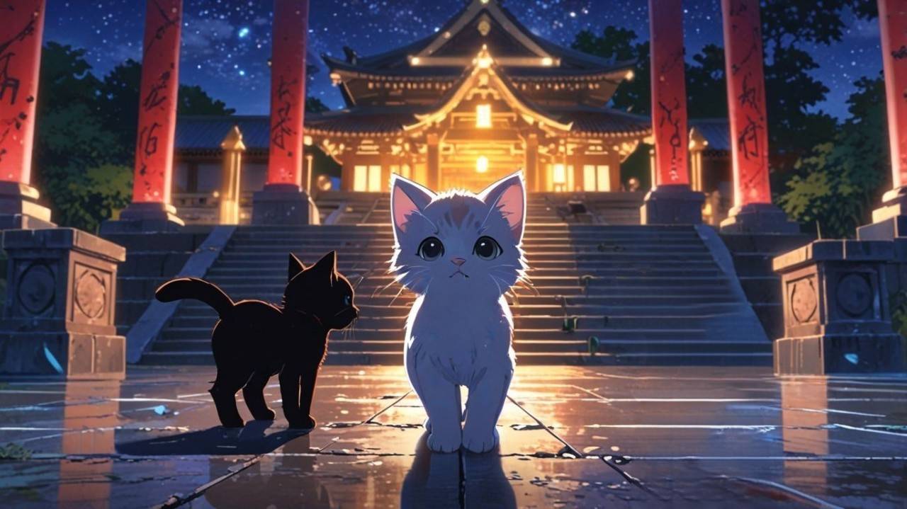 Приключения Белого Котенка. Серия 9: Тайны Лунного Храма. смотреть онлайн