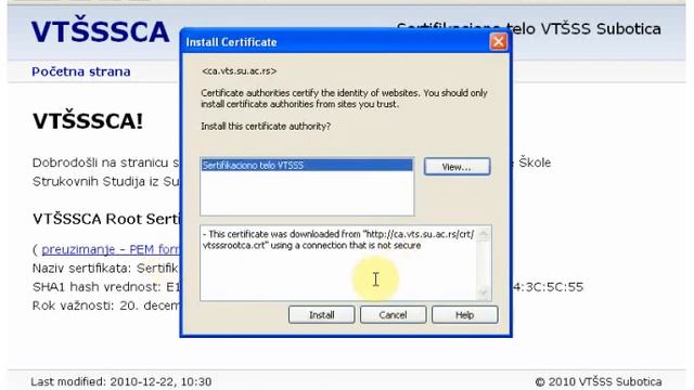 Instalacija sertifikata: Opera 11 (Windows XP) смотреть онлайн