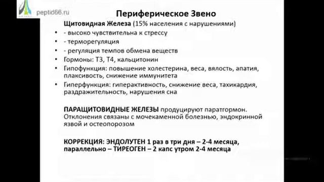 Пептидная биорегуляция при заболеваниях щитовидной железы смотреть онлайн