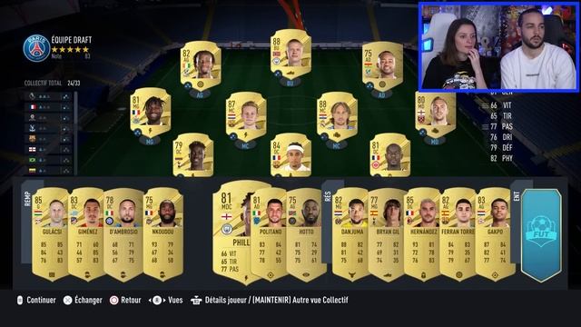 NOTRE PREMIERE DRAFT SUR FIFA 23 ! смотреть онлайн