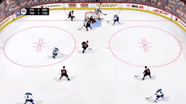 NHL 08 Gameplay Philadelphia Flyers vs St Louis Blues смотреть онлайн