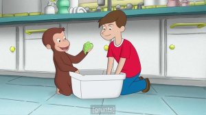 Curious George - 359 - George Gets Slimed (Learn English Language with subtitles)