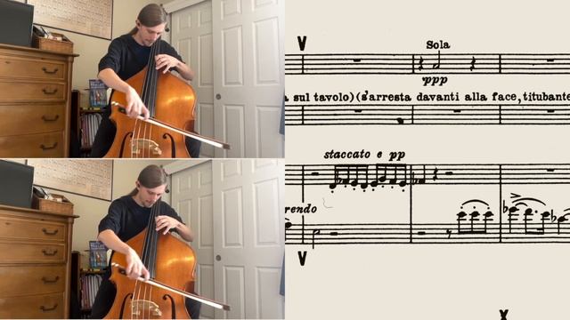 Double Bass Excerpt: Verdi Otello Act 4 Soli смотреть онлайн
