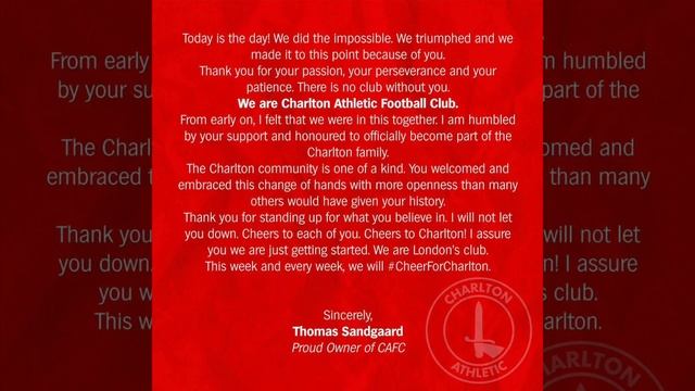Sandgaard buys Charlton Atheletic and Ben Watson смотреть онлайн
