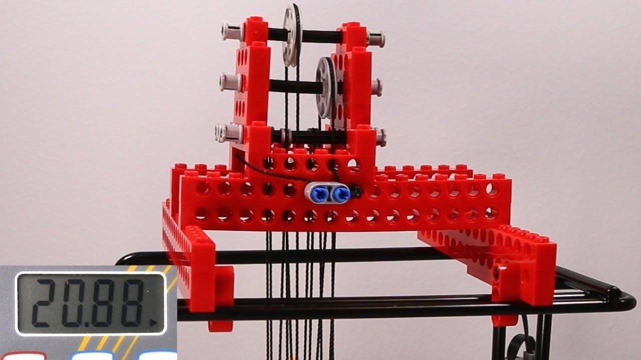 Тестирование шкивных систем LEGO смотреть онлайн