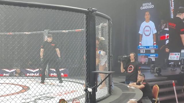 Brena Cardozo vs María Artukhyna 1 round MMA Series 63 Брена Кардозо и Мария Артюхина смотреть онлайн
