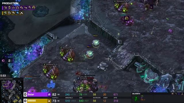 Solar (Z) Vs. Classic (P) on Moon Dance! [Starcraft 2 cast] смотреть онлайн