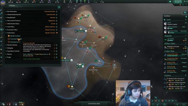 Stellaris: Solo Game - Episode 9 - IMPERIUM OF MAN смотреть онлайн