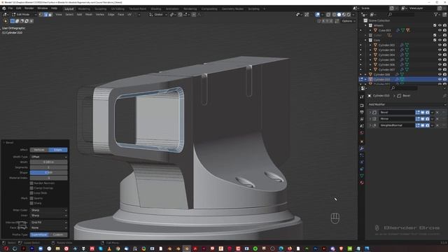 09. Hard Surface Modelling 4. HARD SURFACE MODELING in Blender by Blender Bros смотреть онлайн