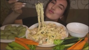 MUKBANG | МОЙ ОПЫТ В ОТНОШЕНИЯХ, МНЕНИЕ О САЙТАХ ЗНАКОМСТВ | ПАСТА С КРЕВЕТКАМИ И ЛОСОСЕМ, РАВИОЛИ |