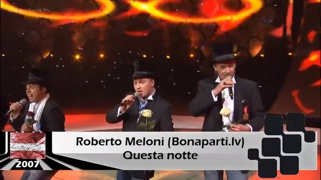 Once again at Eurovision - Roberto Meloni (Latvia 2007 & 2008) смотреть онлайн