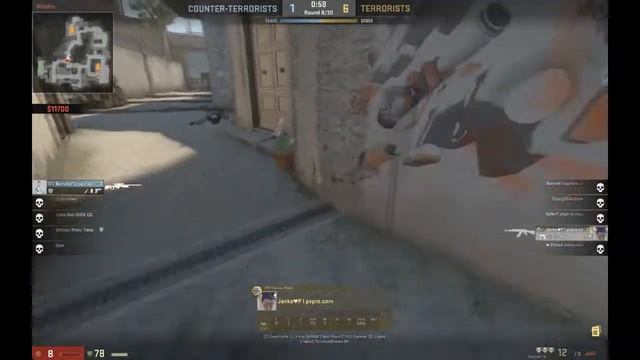 CSGO Clutch 1v4 HM смотреть онлайн