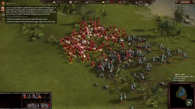 Cossacks 3. Cossack/Ukrainian Campaign. The Battle of Khotyn. No Commentary Playthrough. смотреть онлайн