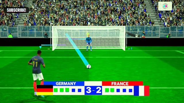 France vs Germany - FINAL | EURO 2024 | Penalty Shootout | PES Gameplay смотреть онлайн