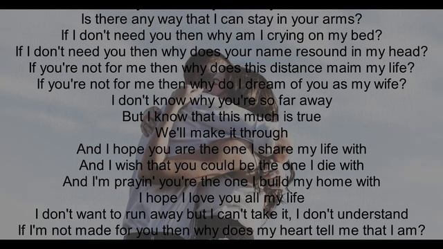 Daniel Bedingfield - If You're Not the One Lyrics смотреть онлайн