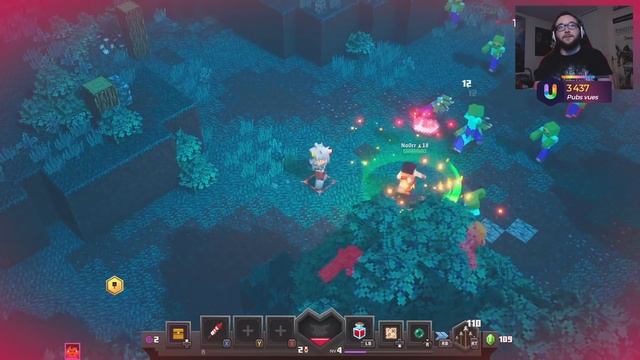 DÉCOUVERTE DE MINECRAFT DUNGEONS, un simple dungeon-crawler avec un skin Minecraft... смотреть онлайн