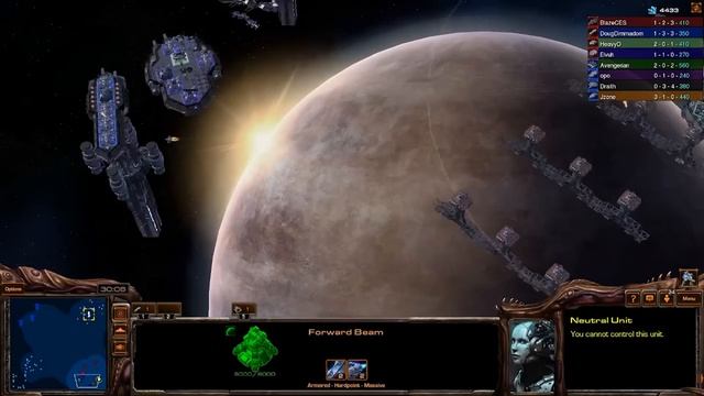 Universe of Warships 4v4 Warships Starcraft 2 Mod смотреть онлайн