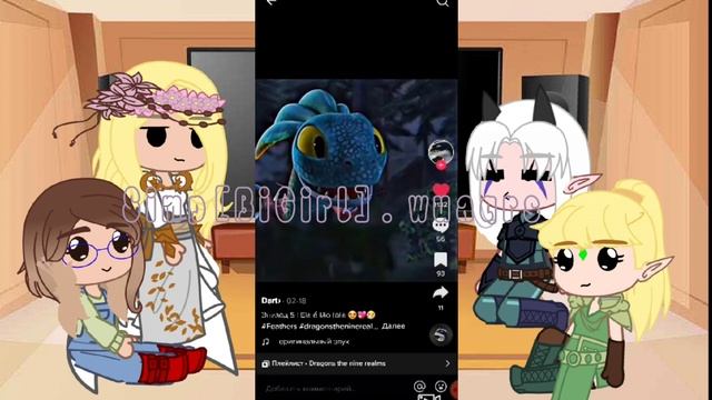 [RUS/ENG]: Fandoms with dragons react to each other||part 2/4||Dragon the nine realms•Alex• смотреть онлайн