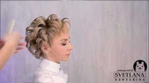 Укладка на короткие волосы утюжком.Прическа .Урок№170