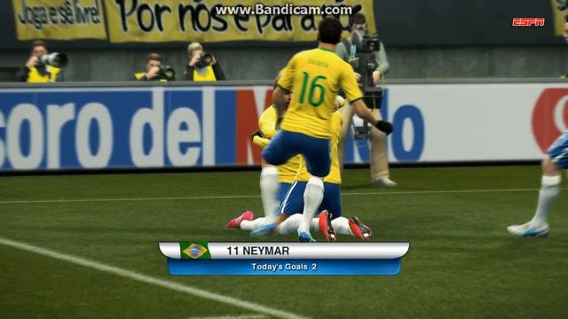 Neymar Penalty Goal vs Mexico World Cup 2014 - Pes 2013 смотреть онлайн