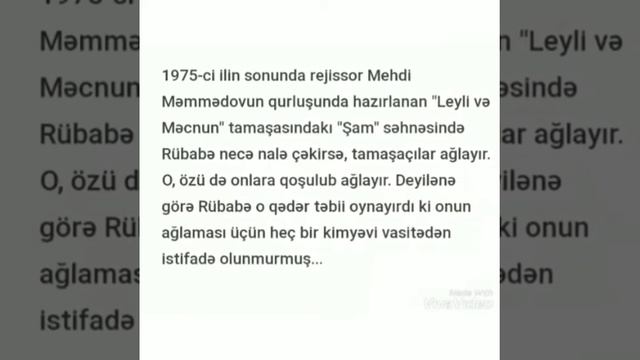 Azərbaycan Respublikasının xalq artisti Rübabə Muradova haqqında videoçarx смотреть онлайн