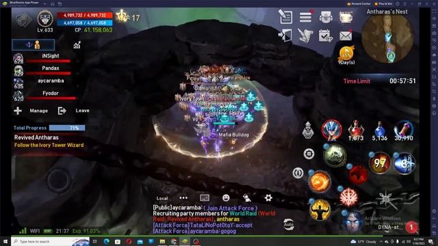 Lineage 2 Revolution- raid word boss(Antharas) смотреть онлайн