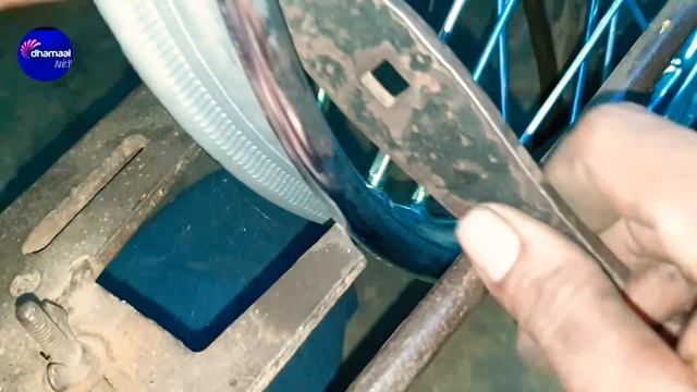 मोटरसाइकिल रिम कैसे सीधा करें |motorcycle Ka Rim Sidha Karne Ka Tarika |bike Spoke Fitting Spoke Fi