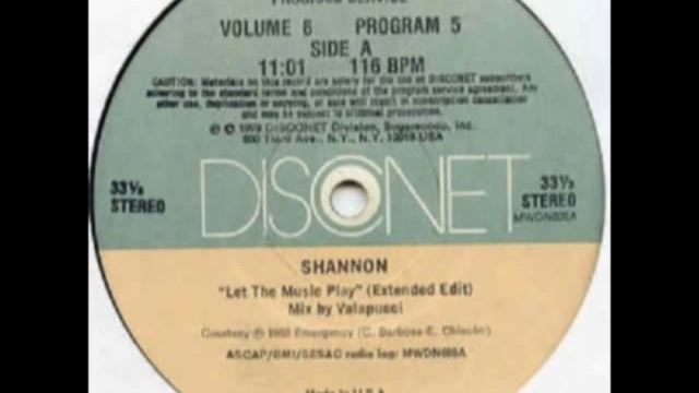SHANNON - LET THE MUSIC PLAY (Disconet Remix) смотреть онлайн