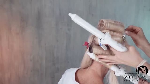 Прическа на короткие и средние волосы. Техника накрутки лента. Бигуди.Hairstyles.Урок№209 смотреть онлайн