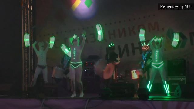 День города Кинешма 2016: световое шоу смотреть онлайн