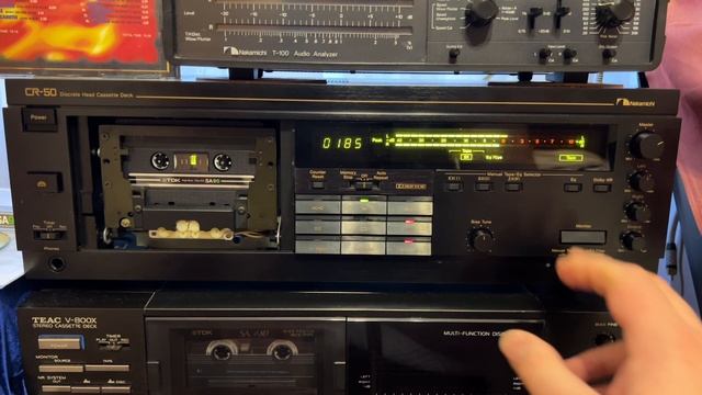 Nakamichi CR50. Измерения АЧХ - будьте здоровы! И запись хитов на TDK SA90 1982 г смотреть онлайн