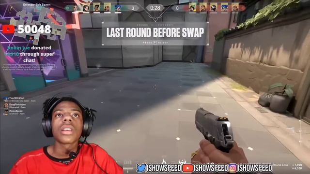 IShowSpeed ALMOST BREAKS GAMING SETUP PLAYING VALORANT 😂 (FULL VIDEO) смотреть онлайн