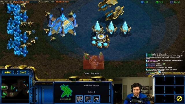Starcraft BW - Protoss vs Zerg (09/03/2018) смотреть онлайн