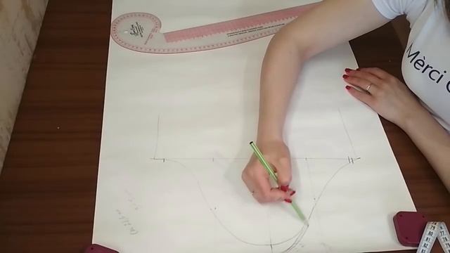 Выкройка рукава. Построение выкройки рукава. смотреть онлайн