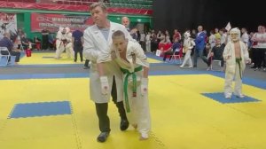 Детский нокаут в каратэ. Международные соревнования по каратэ 05.10.24. Новосибирск.Ахтямов Тимур.