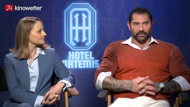 Interview Jodie Foster & Dave Bautista HOTEL ARTEMIS смотреть онлайн
